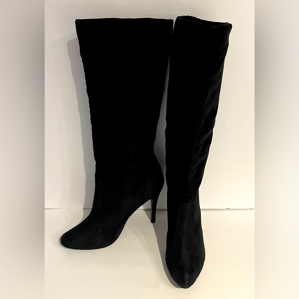 CL by Laundry Knee High Stiletto Sueded Boots
